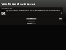 Tablet Screenshot of exoticauction.blogspot.com