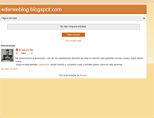 Tablet Screenshot of ederweblog.blogspot.com