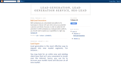 Desktop Screenshot of eleadgeneration.blogspot.com