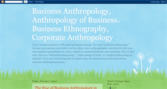 Desktop Screenshot of businessanthropology.blogspot.com