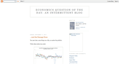 Desktop Screenshot of economicsquestionoftheday.blogspot.com