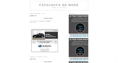Desktop Screenshot of cataloguedemode.blogspot.com
