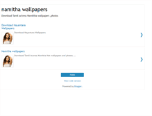 Tablet Screenshot of namithawallpaper.blogspot.com