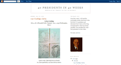 Desktop Screenshot of 40presidents.blogspot.com