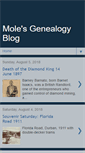 Mobile Screenshot of molegenealogy.blogspot.com
