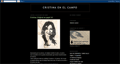 Desktop Screenshot of cristinaenelcampo.blogspot.com