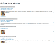 Tablet Screenshot of guiadeartesvisuales.blogspot.com