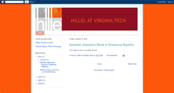 Desktop Screenshot of jewishlifeatvirginiatech.blogspot.com