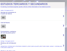 Tablet Screenshot of estudiosterciariosysecundarios.blogspot.com