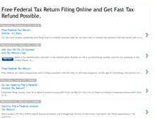 Tablet Screenshot of freefederaltaxreturn.blogspot.com