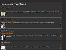 Tablet Screenshot of fashionandnonsense.blogspot.com