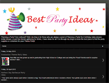 Tablet Screenshot of best-party-ideas.blogspot.com
