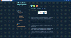 Desktop Screenshot of informationmegahighway.blogspot.com