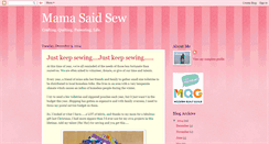 Desktop Screenshot of mamasaidsew.blogspot.com