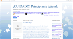 Desktop Screenshot of cuidadoprincipiantetejiendo.blogspot.com