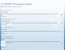 Tablet Screenshot of cuidadoprincipiantetejiendo.blogspot.com