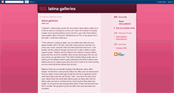 Desktop Screenshot of latina-galleries.blogspot.com