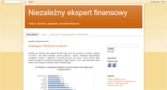 Desktop Screenshot of niezaleznyekspertfinansowy.blogspot.com