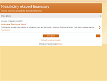 Tablet Screenshot of niezaleznyekspertfinansowy.blogspot.com