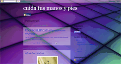 Desktop Screenshot of lorenacuidatusmanosypies.blogspot.com