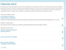 Tablet Screenshot of capsulassalud.blogspot.com