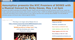 Desktop Screenshot of boses-premieres-nyc-may1-2009.blogspot.com