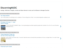 Tablet Screenshot of discerningmusic.blogspot.com
