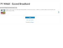 Tablet Screenshot of p1-wimax.blogspot.com