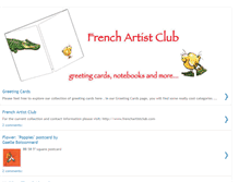 Tablet Screenshot of frenchartistclub.blogspot.com