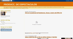 Desktop Screenshot of producciondespectaculo.blogspot.com