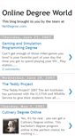 Mobile Screenshot of online-degree-world.blogspot.com
