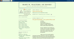 Desktop Screenshot of marywwalters-onbooks.blogspot.com