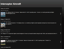 Tablet Screenshot of interceptor-aircraft.blogspot.com