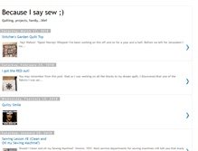 Tablet Screenshot of becauseisaysew.blogspot.com