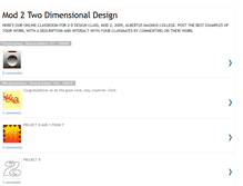 Tablet Screenshot of mod2twodimensionaldesign.blogspot.com