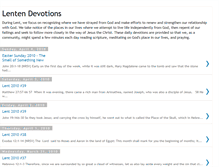 Tablet Screenshot of lentendevotions.blogspot.com