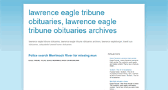 Desktop Screenshot of lawrenceeagletribuneobituaries.blogspot.com