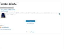 Tablet Screenshot of perabotterpakai.blogspot.com