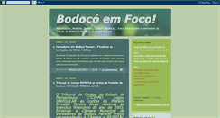 Desktop Screenshot of bodocoemfoco.blogspot.com