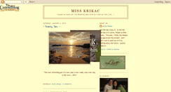 Desktop Screenshot of misskrikac.blogspot.com