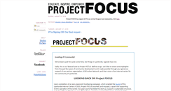 Desktop Screenshot of projectfocusprogress.blogspot.com