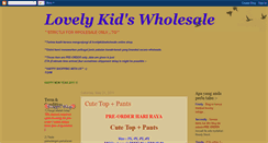 Desktop Screenshot of lovelykidswholesale.blogspot.com