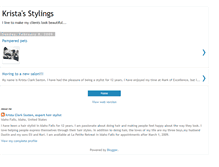 Tablet Screenshot of kristasstylings.blogspot.com