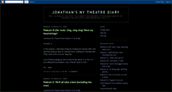 Desktop Screenshot of jonsnytheatrediary.blogspot.com