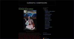 Desktop Screenshot of carnaticcomposers.blogspot.com