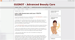 Desktop Screenshot of guinot-advancedbeautycare.blogspot.com