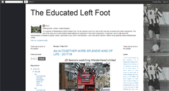 Desktop Screenshot of educatedleftfoot.blogspot.com