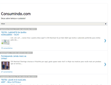 Tablet Screenshot of consumindoetestando.blogspot.com