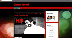 Desktop Screenshot of cinemamirchi.blogspot.com