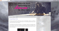 Desktop Screenshot of learningto-danceintherain.blogspot.com